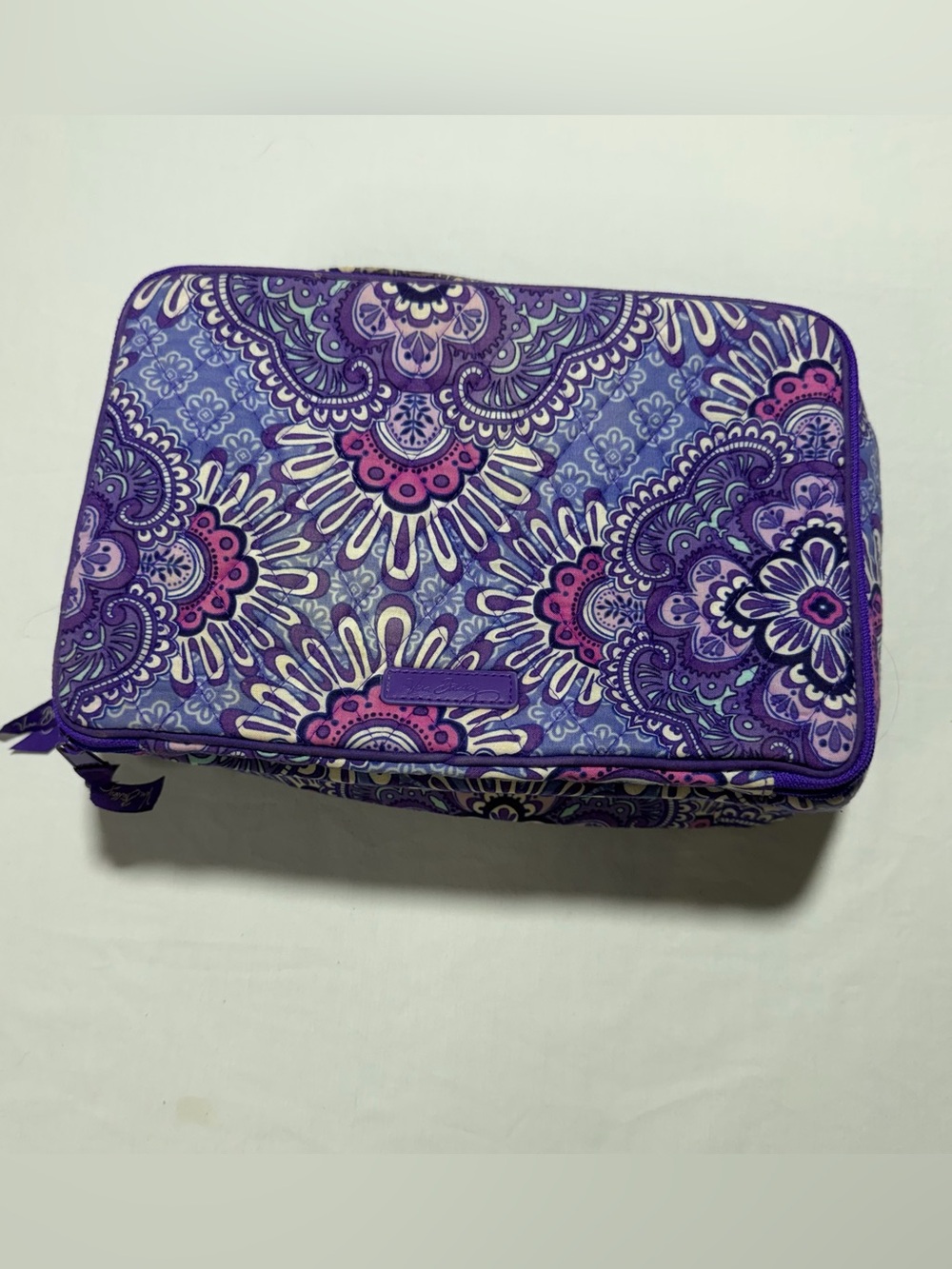 Vera Bradley Quilted Floral Paisley Cosmetic Case